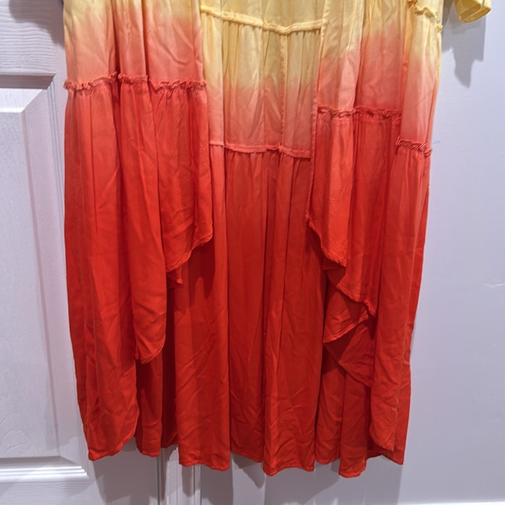 Soft Surroundings Calorosa Tie Dye Topper Duster Cover Up Cardigan Size M - Picture 7 of 14